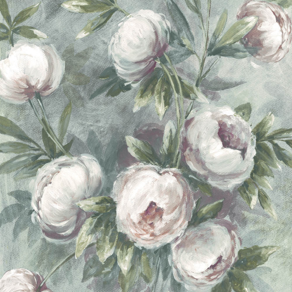 Mallion & Knowles Peony Pink-Sage Fire Retardant Curtains