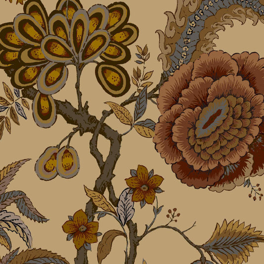 Mallion & Knowles Pompadour Rustic Fire Retardant Curtains texture detail
