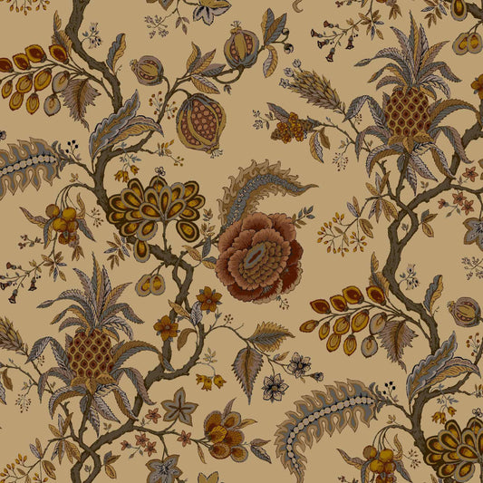 Mallion & Knowles Pompadour Rustic Fire Retardant Curtains