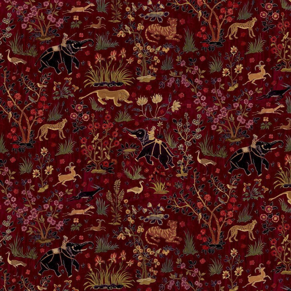 Mallion & Knowles Raj Ruby Fire Retardant Curtains