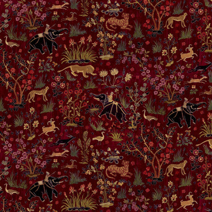 Mallion & Knowles Raj Ruby Fire Retardant Curtains