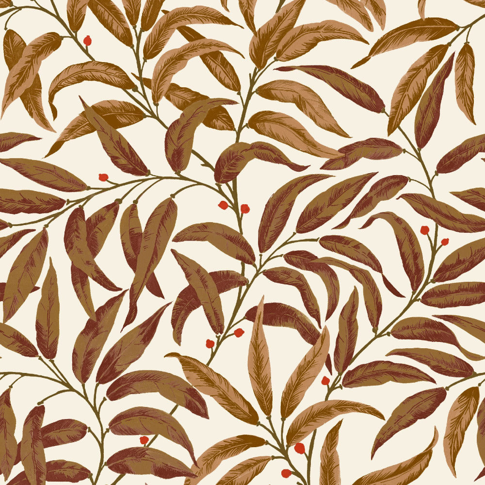 Mallion & Knowles Ruskin Autumn Fire Retardant Curtains texture detail