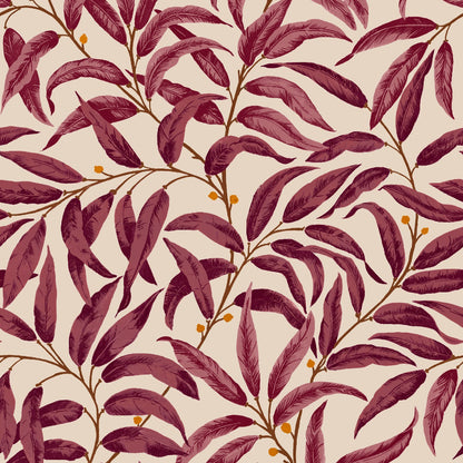 Mallion & Knowles Ruskin Berry Fire Retardant Curtains texture detail