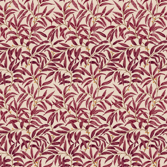 Mallion & Knowles Ruskin Berry Fire Retardant Curtains