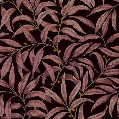 Mallion & Knowles Ruskin Burgundy Fire Retardant Curtains texture detail