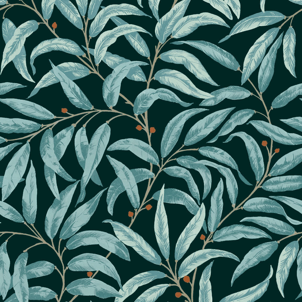 Mallion & Knowles Ruskin Teal Fire Retardant Curtains texture detail