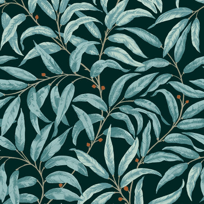 Mallion & Knowles Ruskin Teal Fire Retardant Curtains texture detail