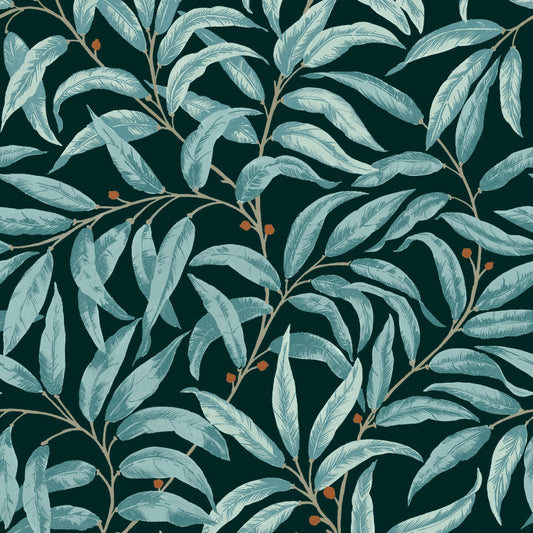 Mallion & Knowles Ruskin Teal Fire Retardant Curtains texture detail