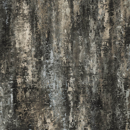 Mallion & Knowles Silicon Beige/Black Fire Retardant Curtains texture detail