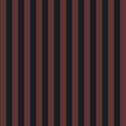 Mallion & Knowles Somerset Stripe Terra Cotta Fire Retardant Curtains