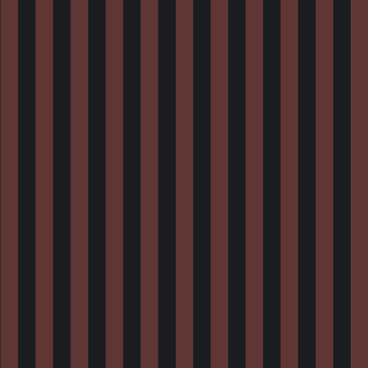 Mallion & Knowles Somerset Stripe Terra Cotta Fire Retardant Curtains