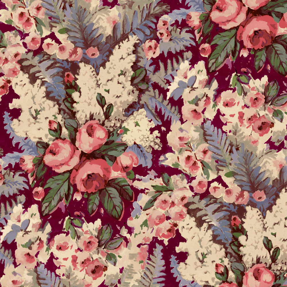 Mallion & Knowles Song Bird Amber Fire Retardant Curtains texture detail