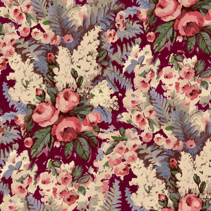 Mallion & Knowles Song Bird Amber Fire Retardant Curtains texture detail