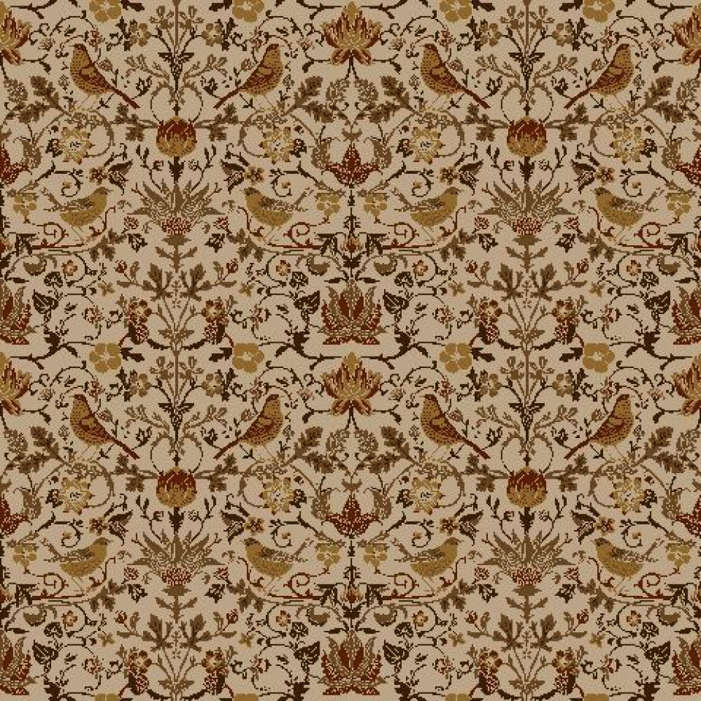Mallion & Knowles Song Bird Autumn Fire Retardant Curtains