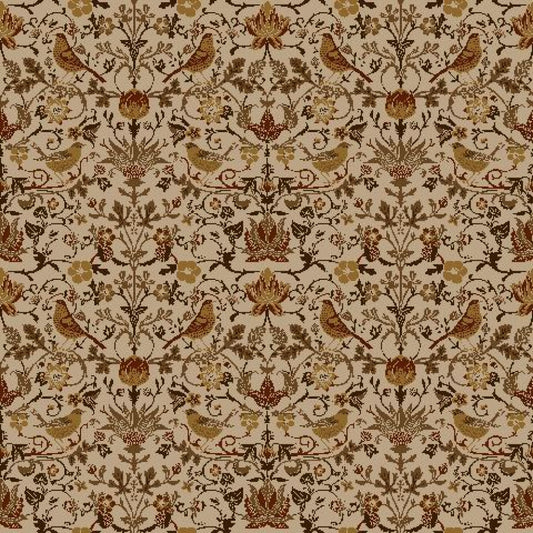 Mallion & Knowles Song Bird Autumn Fire Retardant Curtains