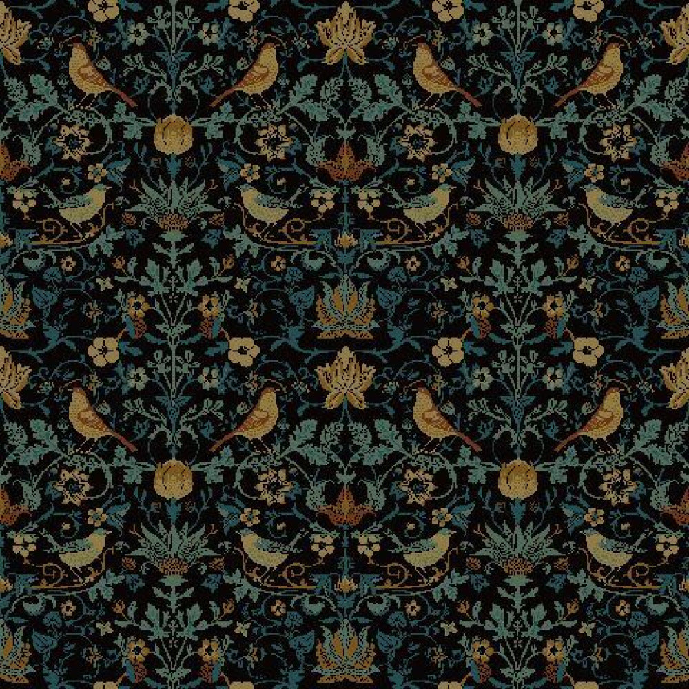 Mallion & Knowles Song Bird Jade Fire Retardant Curtains