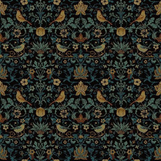 Mallion & Knowles Song Bird Jade Fire Retardant Curtains