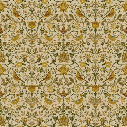 Mallion & Knowles Song Bird Sand Fire Retardant Curtains