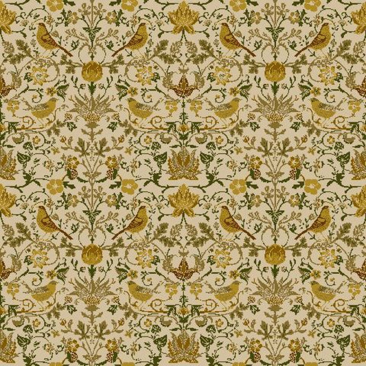 Mallion & Knowles Song Bird Sand Fire Retardant Curtains