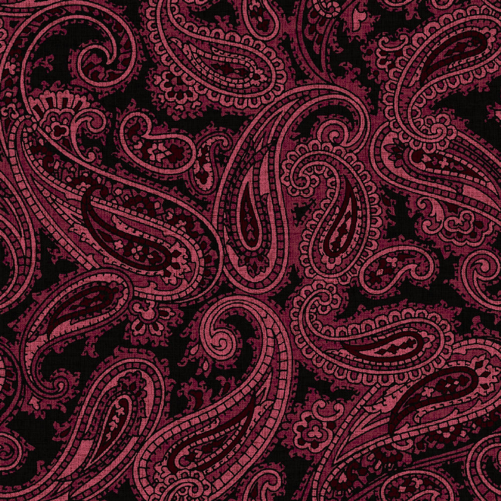 Mallion & Knowles Stirling Crimson Fire Retardant Curtains texture detail