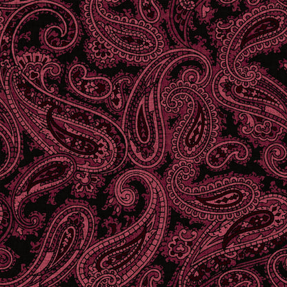 Mallion & Knowles Stirling Crimson Fire Retardant Curtains texture detail