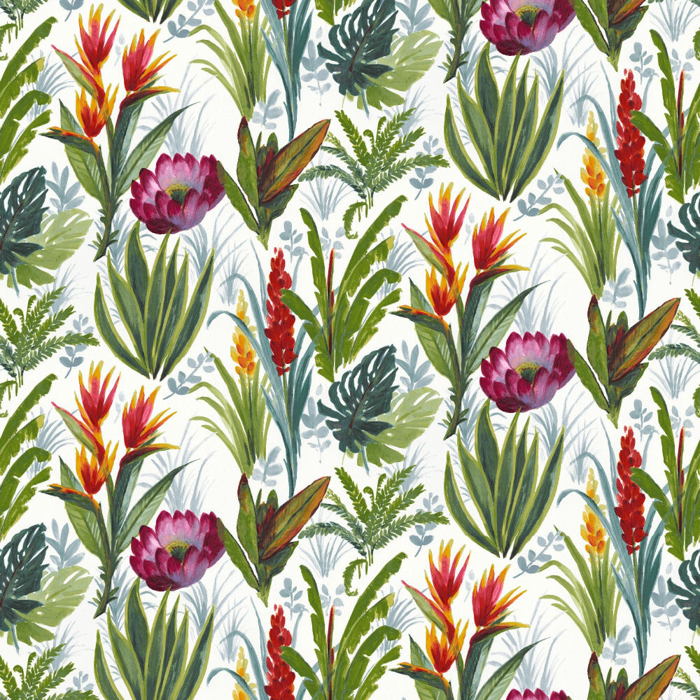 Mallion & Knowles Tahiti Chintz Fire Retardant Curtains