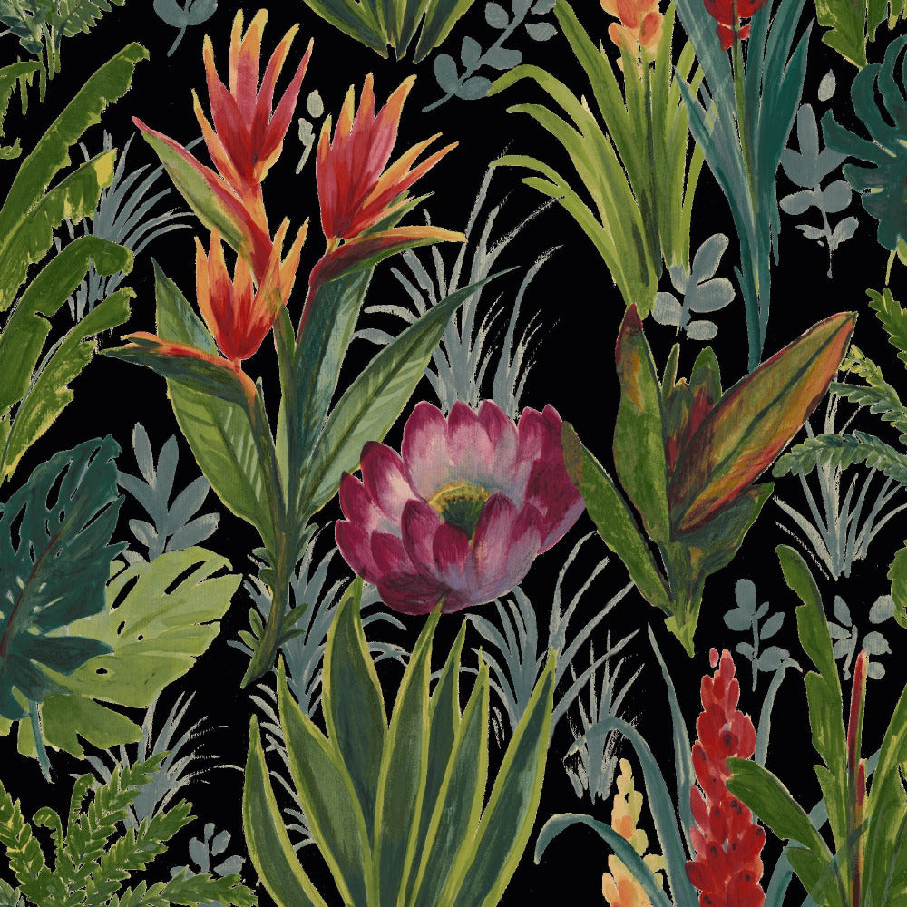 Mallion & Knowles Tahiti Jet Fire Retardant Curtains texture detail