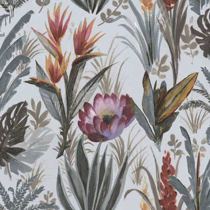 Mallion & Knowles Tahiti Misty Fire Retardant Curtains texture detail