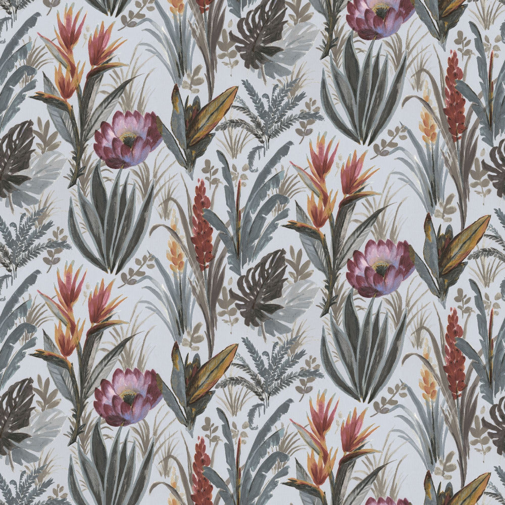 Mallion & Knowles Tahiti Misty Fire Retardant Curtains