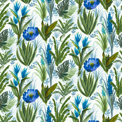 Mallion & Knowles Tahiti Sapphire Fire Retardant Curtains