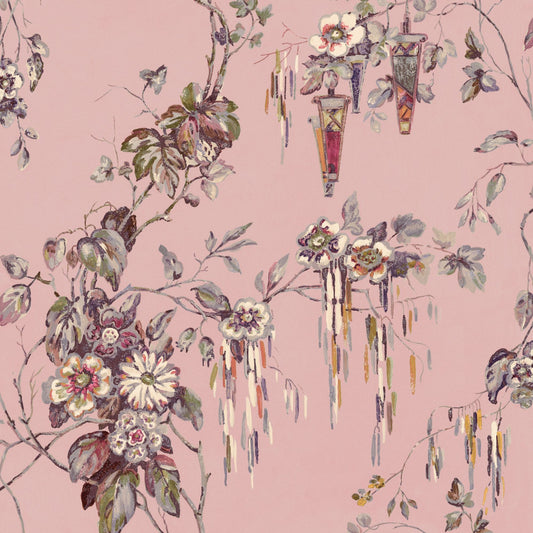 Mallion & Knowles Tiffany Rose Fire Retardant Curtains texture detail