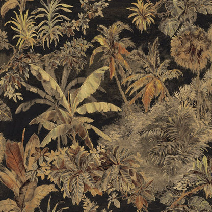 Mallion & Knowles Timor Black/Rust Fire Retardant Curtains texture detail