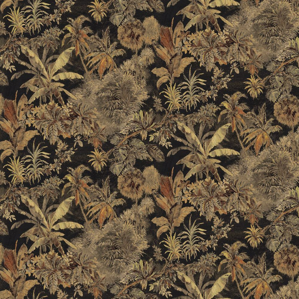 Mallion & Knowles Timor Black/Rust Fire Retardant Curtains