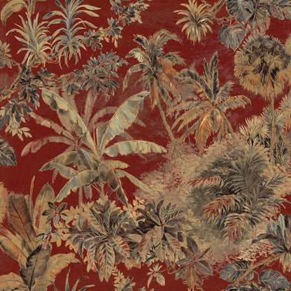 Mallion & Knowles Timor Rust Fire Retardant Curtains texture detail