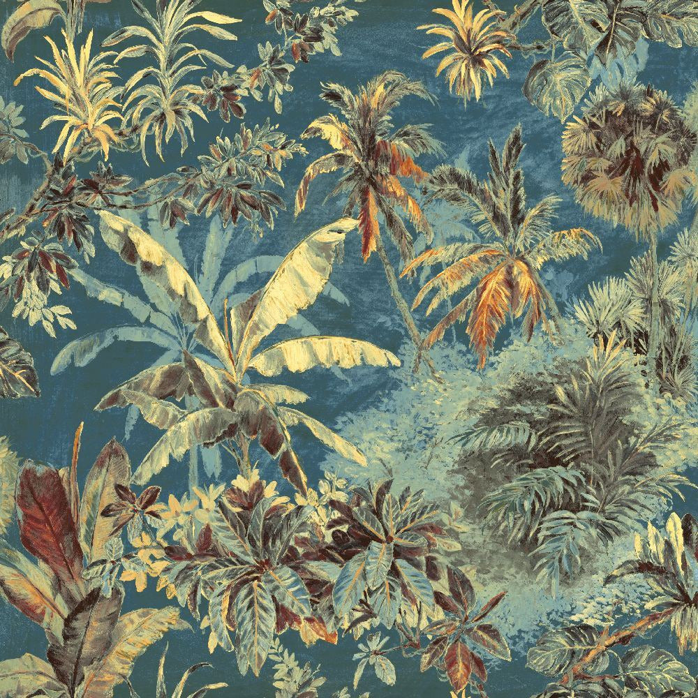 Mallion & Knowles Timor Teal Fire Retardant Curtains texture detail