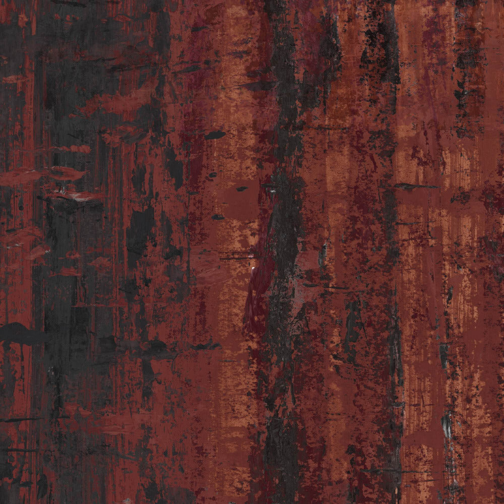Mallion & Knowles Topaz Black/Crimson Fire Retardant Curtains texture detail