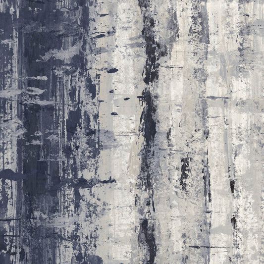Mallion & Knowles Topaz Denim/Stone Fire Retardant Curtains texture detail