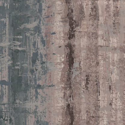Mallion & Knowles Topaz Grey/Terracotta Fire Retardant Curtains texture detail