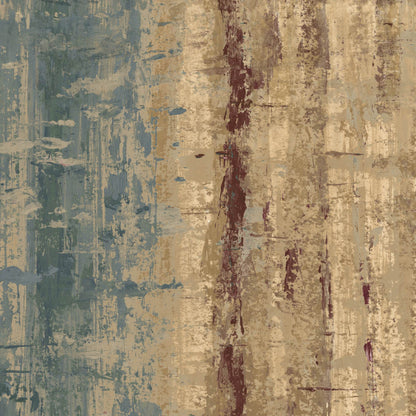 Mallion & Knowles Topaz Sand/Jade Fire Retardant Curtains texture detail