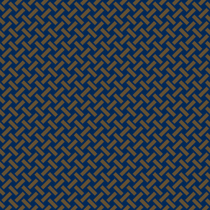Mallion & Knowles Trellis Gold-Marine Fire Retardant Curtains