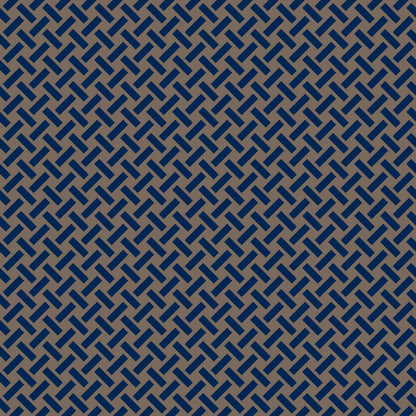 Mallion & Knowles Trellis Navy-Stone Fire Retardant Curtains