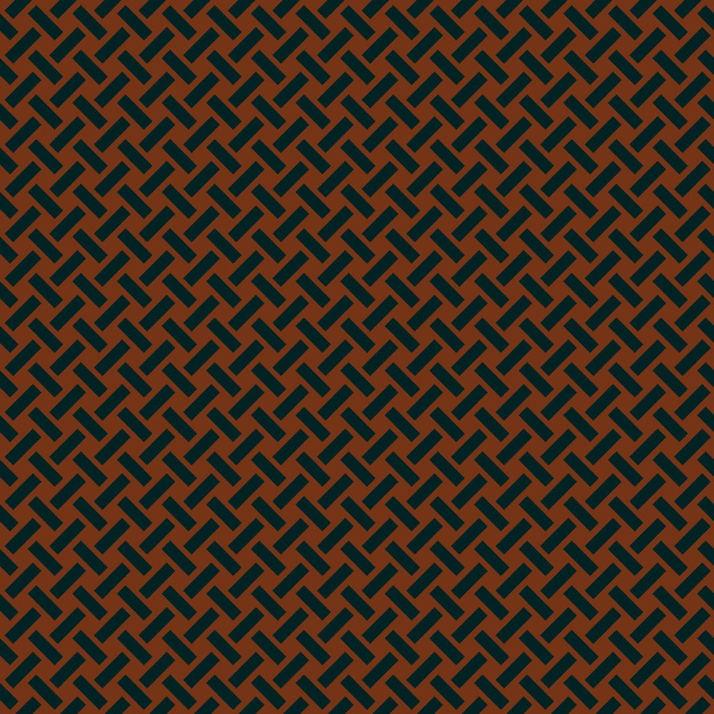 Mallion & Knowles Trellis Orange-Jet Fire Retardant Curtains