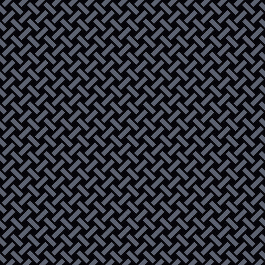 Mallion & Knowles Trellis Silver-Black Fire Retardant Curtains