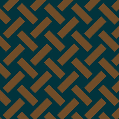 Mallion & Knowles Trellis Tan-Teal Fire Retardant Curtains texture detail