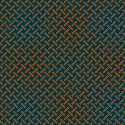 Mallion & Knowles Trellis Tan-Teal Fire Retardant Curtains