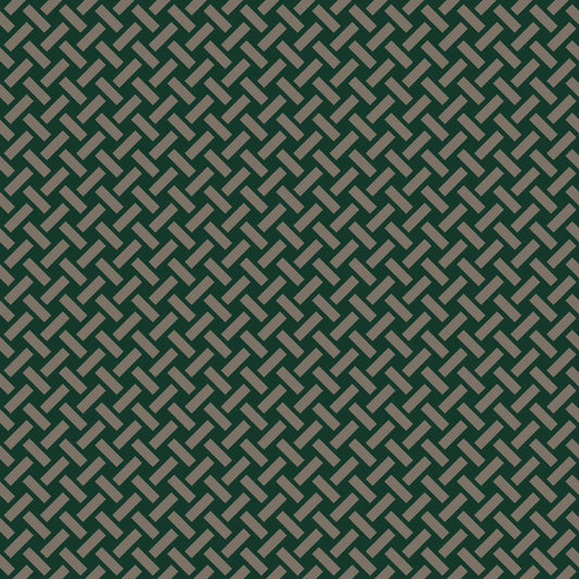 Mallion & Knowles Trellis Taupe-Forest Fire Retardant Curtains