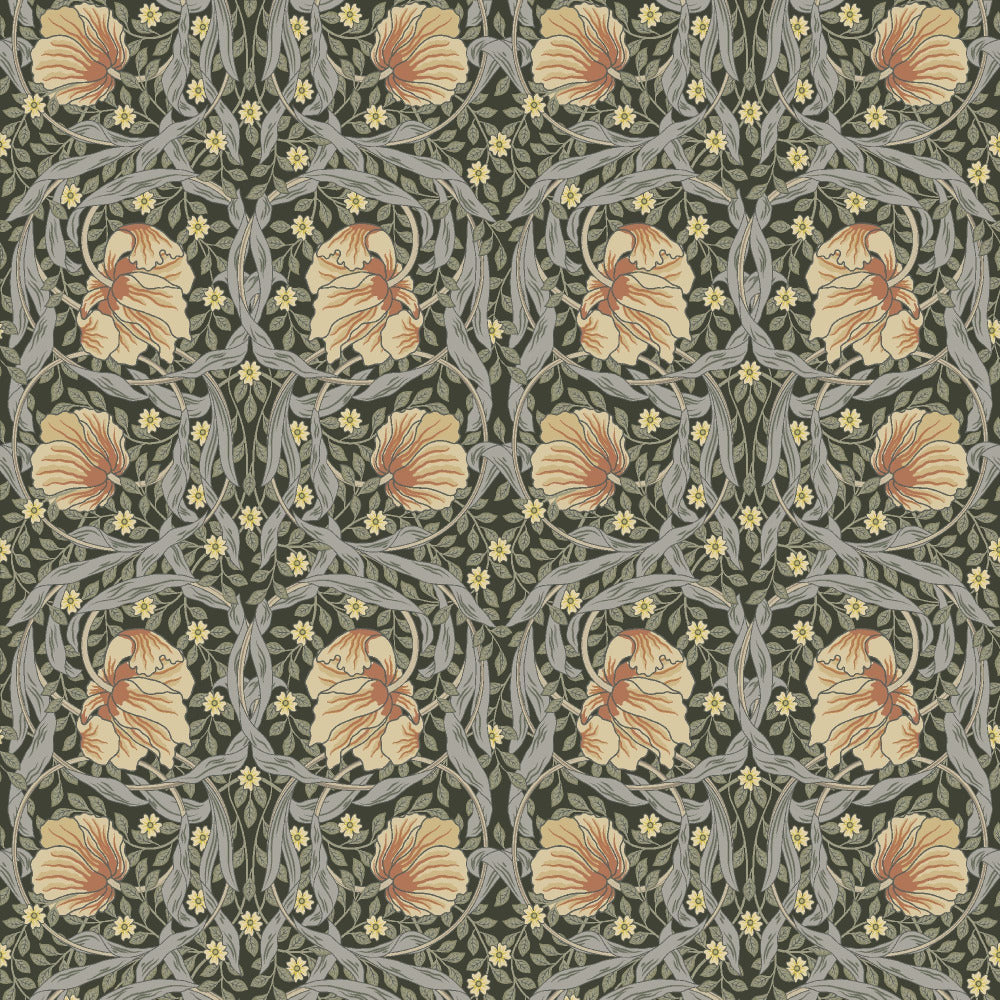 Mallion & Knowles Tulip Amber Fire Retardant Curtains