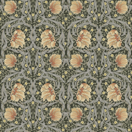 Mallion & Knowles Tulip Amber Fire Retardant Curtains