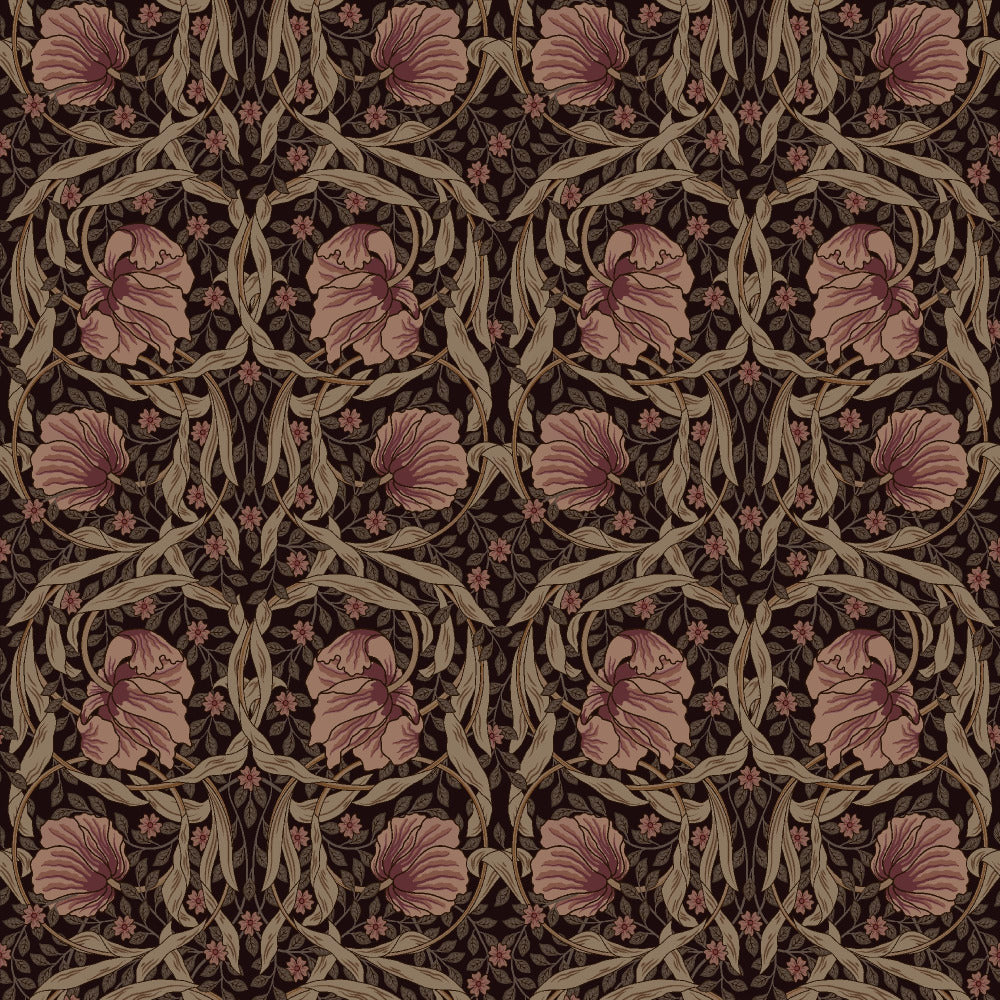 Mallion & Knowles Tulip Old Rose Fire Retardant Curtains