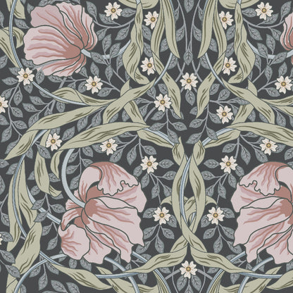 Mallion & Knowles Tulip Pink Fire Retardant Curtains texture detail